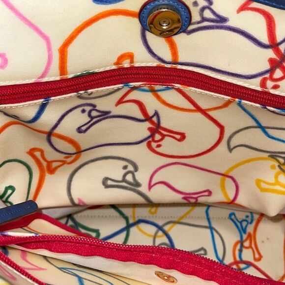 DOONEY & BOURKE BELLA SHOPPER ROYAL BLUE TOTE 17w x 13h x 4.5” XLARGE PURSE - Picture 11 of 16